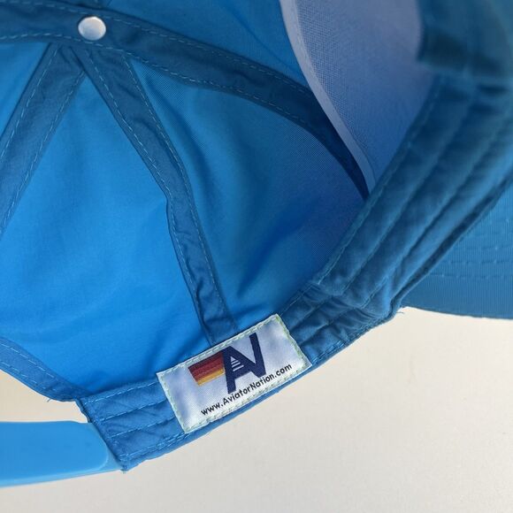 Aviator Nation Signature La Jolla San Diego Vintage Nylon Hat SnapBack Blue - Picture 10 of 13